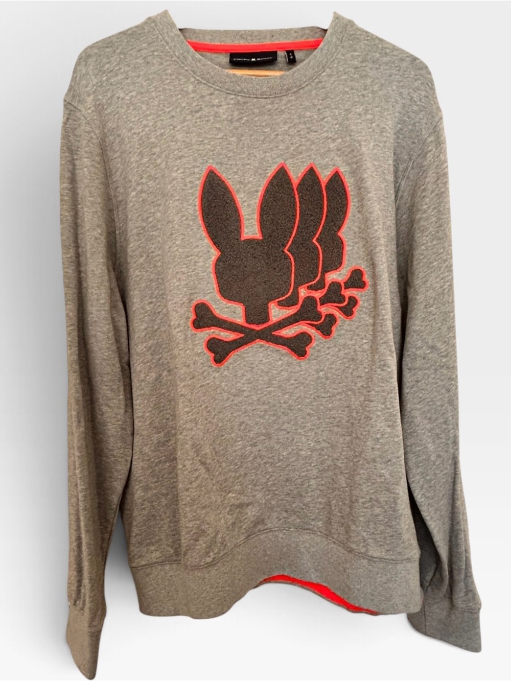 Psycho Bunny Sacramento Crew Neck Sweatshirt Heather Grey - XL